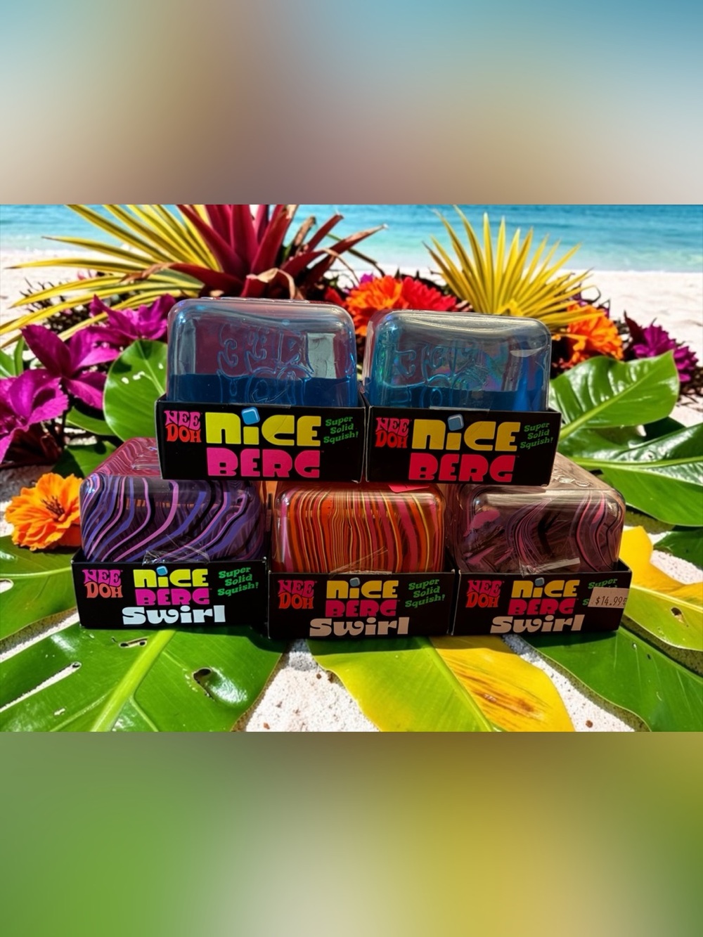 NEW Authentic NeeDoh Nice Berg or Nice Berg Swirl 🧊🌈✨